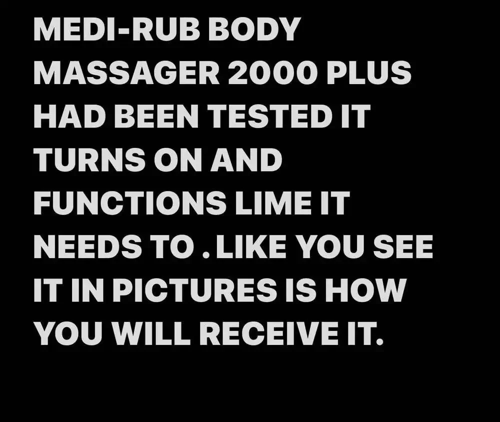 Medi-Rub Body Massager 2000 Plus MR-2 Green Professional 2-Speed Massager with O
